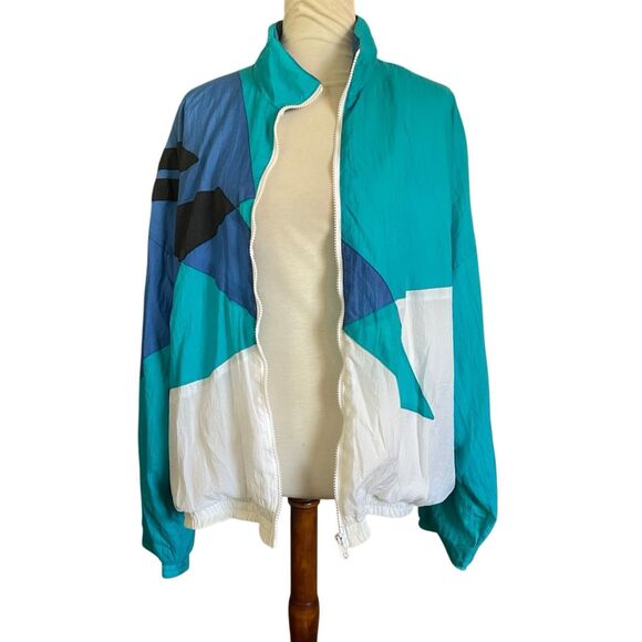 Aviat Sportif Vintage 80’s/90’s Color Block Oversized Windbreaker Size Large (Un - Picture 3 of 11